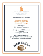 Tailgate Invitation